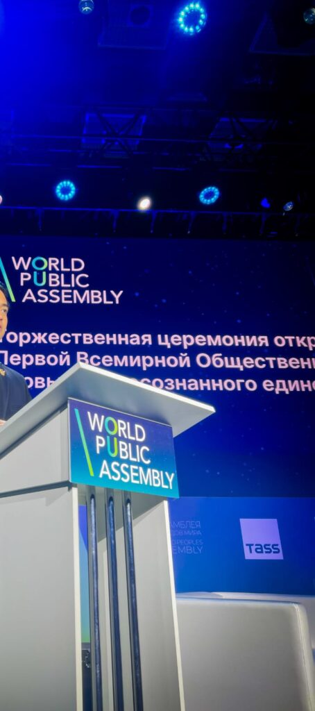 Выпускник Подфака на Международном молодежном форуме